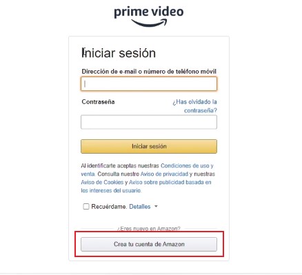 Contratar Amazon Prime Video