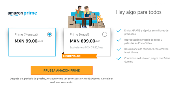 Pagar Amazon Prime