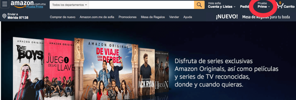 Amazon Prime en México