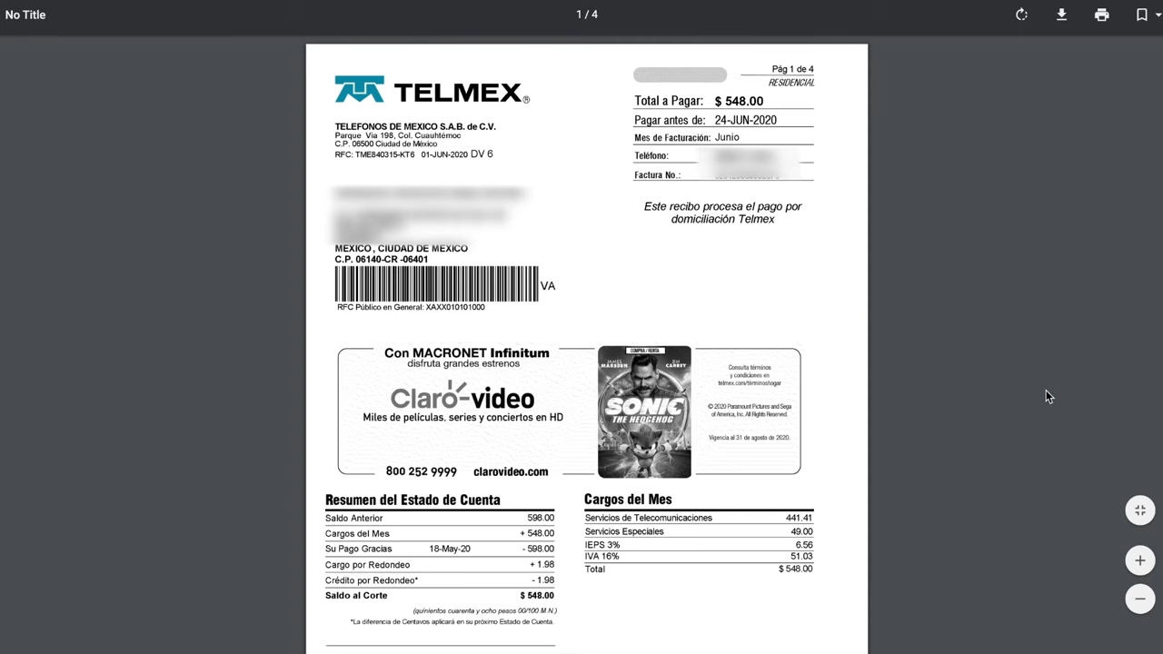 ¿cómo Consultar Descargar E Imprimir Mi Recibo Telmex La Compra Ideal Méxicoemk 0469